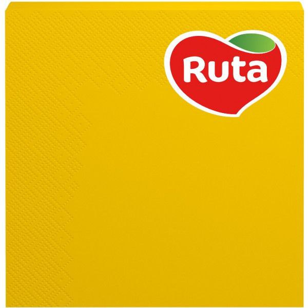 Серветки Ruta 33х33 3-шар жовті 20л/уп